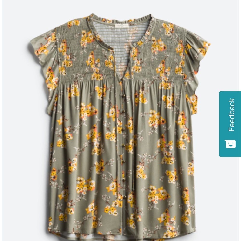 Mason & Belle Jasmine Smocked Top NEW WITH TAGS